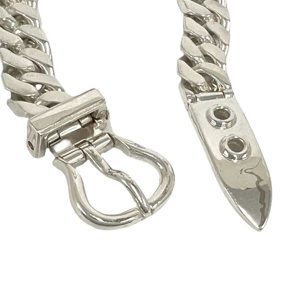 HERMES Vintage Boucles Sellier MM Bracelet, Sterling Silver 925, Men's Access... - Picture 4 of 6